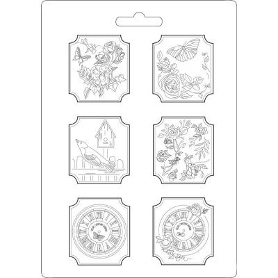 Stamperia Soft Mould A4 Plaquettes House of Roses (K3PTA465)